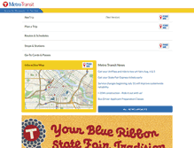 Tablet Screenshot of metrotransit.org